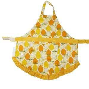 Child's  Apron; Citrus Pattern Lined with Pocket 28 X 20in